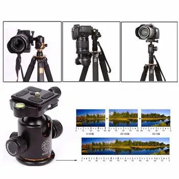1 бр. Панорамна сферична глава SLR камера Track Photography Degree 360 Pan аксесоари Камера Tilt Прецизна тунинг камера Fi A7J8