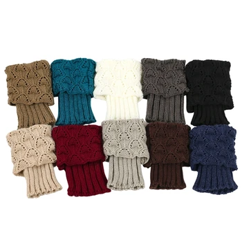 1 чифт модерни плетени флип чорап покрива меки и топли крака нагреватели за деца момичета