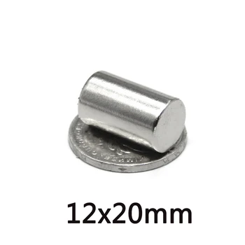 10/20/30PCS 12x20mm Супер мощни силни магнитни магнити Постоянни неодимови магнити 12x20mm Малък кръгъл магнит 12 * 20mm