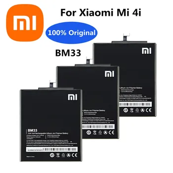 100% оригинална батерия за подмяна на Xiao mi BM33 3120mAh за Xiaomi Mi 4i Mi4i M4i мобилен смарт телефон акумулаторна батерия Bateria