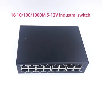 1000M превключвател Неуправляван 16port 10/100/1000M индустриален Ethernet комутационен модул Дънна платка OEM портове за автоматично наблюдение