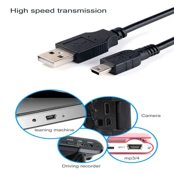 1000Piece 100CM USB тип A към мини USB кабел за синхронизиране на данни 5 пинов B мъжки към мъжки заряд кабел линия за зареждане