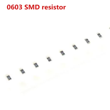 100pcs 0603 SMD 1/8W чип резистори резистори 0 ома ~ 10M 0R 1K 4.7K 4K7 10K 100K 1 10 100 220 330 ома 0R 1R 10R 100R 220R 330R