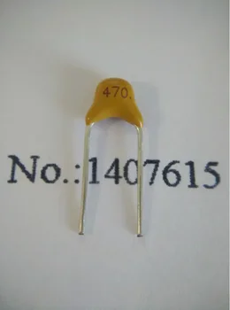 100PCS монолитен керамичен кондензатор 470 J 47PF 50V P=5.08mm CT4