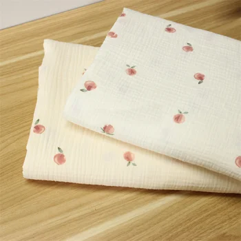 100x135cm памук креп Seersucker плат двойна марля памучен плат за DIY шиене прошиващи пачуърк бебешка кърпа