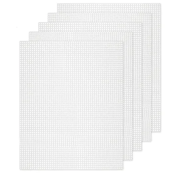 10PCS Mesh пластмасови платнени листове 19.6x13 инча за изработка на бродерия, акрилни прежди, плетене и плетене на една кука Проекти
