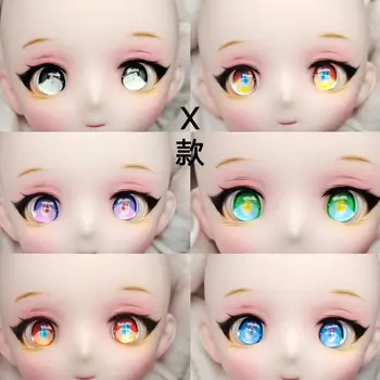 12mm 14mm кукла очи BJD аниме ръчно око акрилна очна ябълка DIY момиче играчки обличане кукла аксесоари