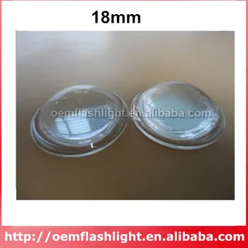 18mm оптично стъкло LED лампа обектив - 1бр