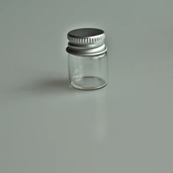 1pc 5ml стъклени бутилки с алуминиева капачка празни малки желания бутилка стъклени флакони буркани