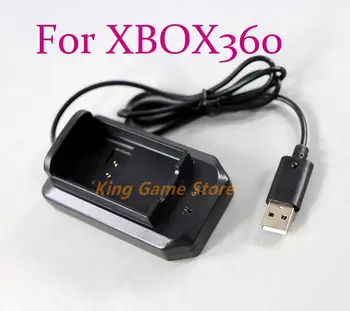 1pc подмяна черно зарядно безжичен контролер батерия пакет USB зареждане док станция за Xbox360 Xbox 360