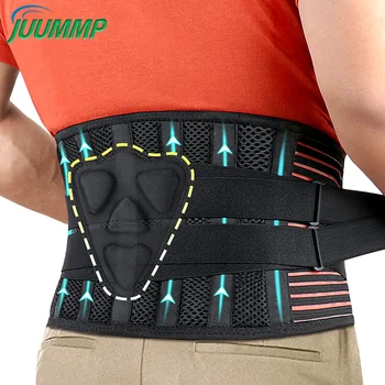 1Pcs Скоба за гръб за долна болка, дишаща скоба за долната част на гърба с лумбална подложка, облекчаване на болката в долната част на гърба за дискова херния