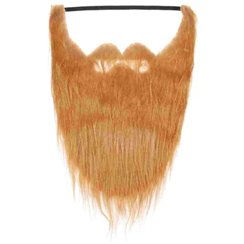 2 бр. Хелоуин дълга коса фалшива брада мустаци маска грим декорации за лице вълна