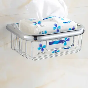 20 см полиран хром месинг баня душ кошница сапун гъба душ кошница за съхранение рафт шампоан притежателя Dba535