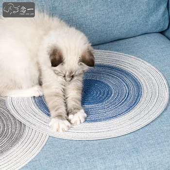 2020 продукти за домашни любимци нова котка лапа борда ръчно тъкани рами мат котка шлайфане подложка лятна котка подложка