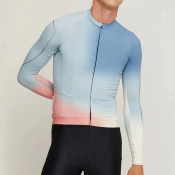 2023 Лятно колоездачно джърси с дълъг ръкав мъже Персонализиран екип Pro състезателни велосипеди облекло