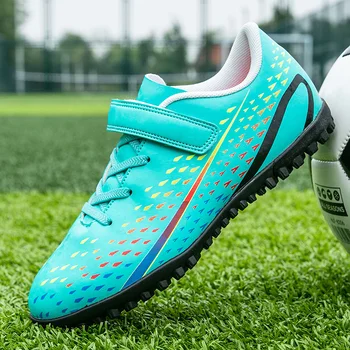 2023 Лято Нови детски футболни обувки Нехлъзгащи се момчета Футболни обувки Шок-абсорбция Футболни маратонки Клинати Момичета Тренировъчни маратонки