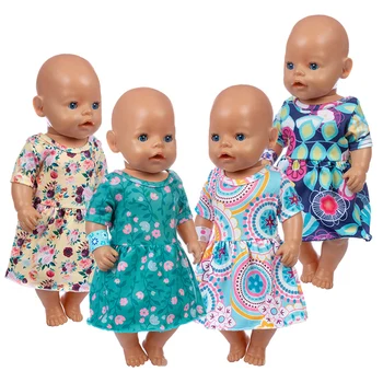 2023 Нова рокля Дрехи за кукли Подходящ за 43cm/17inch бебе новородено Дрехи за кукли преродени Аксесоари за кукли