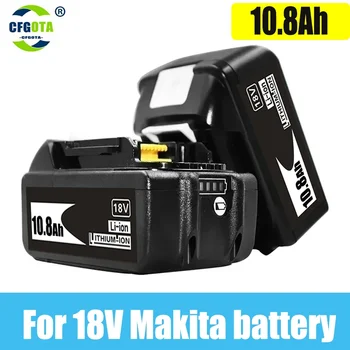 2024 За Makita 18V 10800mAh акумулаторна батерия за електроинструменти с LED литиево-йонна подмяна LXT BL1860B BL1860 BL1850+3A зарядно устройство