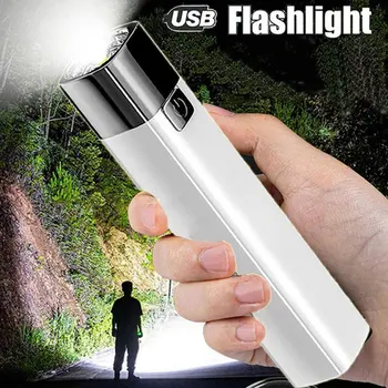 2024 Ново външно слънчево захранвано LED фенерче Най-новата факелна светлина USB акумулаторно мини преносимо външно осветление за домашна употреба