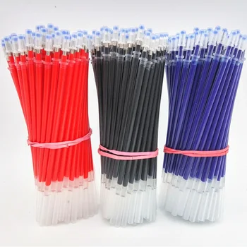 20PCS/комплект гел писалка пълнители 0.5mm Черно синьо червено мастило пълнител училище офис канцеларски материали за писане
