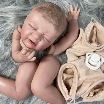 21Inch вече боядисани прероден кукла комплект Одеса с кърпа тяло спящ бебе високо качество ръчно изработени кукла части капка доставка