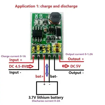 2IN1 5V UPS мощност DIY зарядно устройство съвет & Стъпка нагоре DC-DC конвертор тласък 5V DC ЗА литиево-йонна литиева батерия 18650 14500
