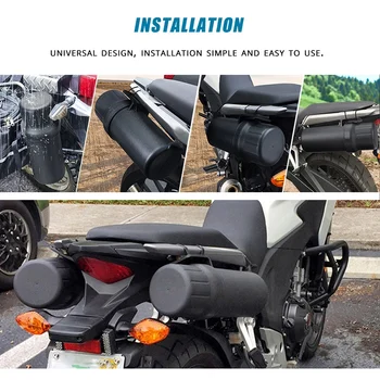 2Pcs аксесоари за мотоциклети Водоустойчив инструмент тръба ръкавици дъждобран кутия за съхранение универсална за Honda Yamaha Kawasaki 125mm