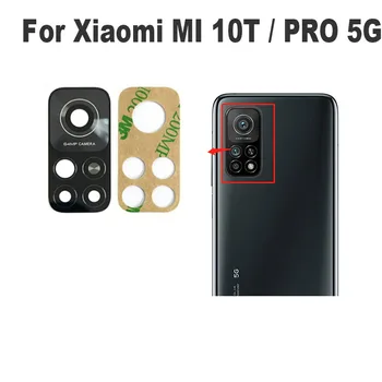 2PCS оригинал за Xiaomi MI10T MI 10T Pro 5G обектив на задната камера Стъклена подмяна на задния капак