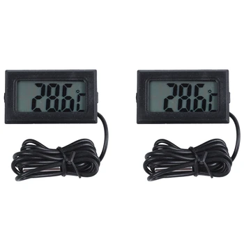 2X цифров термометър с LCD за хладилници Фризери