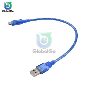 30cm USB към TYPE-C адаптер кабел Прозрачен син за кабел за данни Електронни продуктови модули Адаптерен кабел
