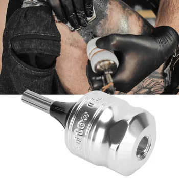 38mm Ръкохватки за татуировки Регулируема игла машина дръжка алуминиева сплав сребърна игла прът сцепление игла барел сцепление татуировка доставки