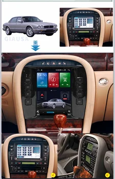 4G WIFI DSP Android 12.0 За Jaguar XJ X-TYPE 2001-2009 Автомобилно радио стерео Tesla екран мултимедиен плейърCarplay Auto GPS стерео