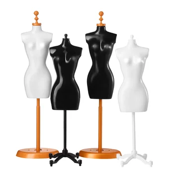 4pcs рокля дрехи форма рокля дисплей мини манекен модел стойка дисплей титуляр играчка