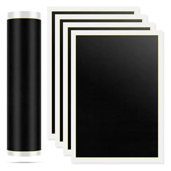 5 листа лазерно гравирано маркиране цветна хартия лазерно гравирана маркираща хартия черна хартия, подходяща за стъкло, метал, керамика
