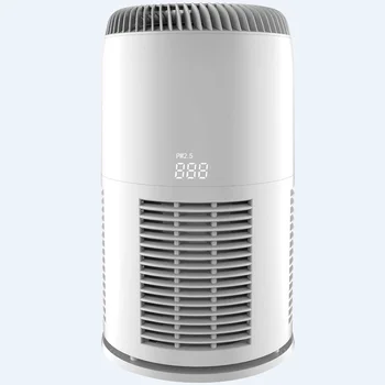 5-слоен филтър HEPA Малък въздушен йонизатор По-чист сензор Пречистватели на въздух за алергии Домашни любимци Прахов прашец Миризма на дим