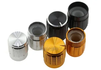  5PCS 13 * 17 15 * 17 мм алуминиева сплав потенциометър капачка слива цвят регулиране на обема шапка копчета за потенциометър