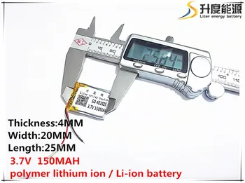  5pcs [SD] 3.7V, 150mAH, [402025] Полимерна литиево-йонна / литиево-йонна батерия за TOY, POWER BANK, GPS, mp3, mp4, мобилен телефон, високоговорител