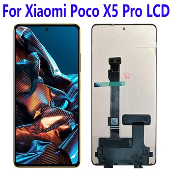 6.67''OLED за Xiaomi Poco X5 Pro LCD дисплей екран сензорен панел дигитайзер резервни части за Xiaomi Poco X5 Pro LCD