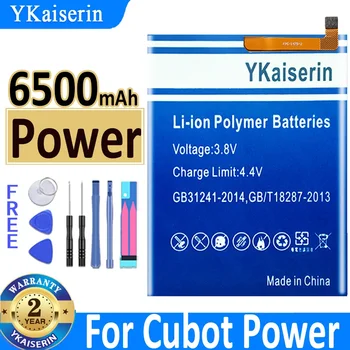 6500mAh YKaiserin 6000mAh За Cubot захранваща батерия Мобилен телефон Batterie За Cubot Power Batterij + Track NO