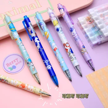 6Pcs / кутия Сладък корейски канцеларски материали сладък вечен молив за ученици и деца Kawaii писалки със заек модел училищни пособия