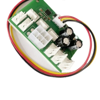 6X компютърна кутия миньор контролер на скоростта на вентилатора 8-канален вентилаторен хъб PWM високомощен насилствен вентилаторен контролер Регулатор на скоростта на вентилатора