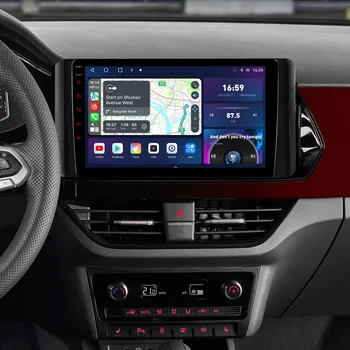 8core Android Auto Radio за Volkswagen Polo Mk6 Vi 6 Skoda Rapid 2 2020 2021 2022 2023 GPS навигация 4g Sim Carplay Head Unit