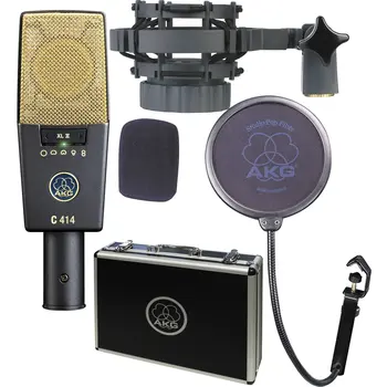 A K G PRO Audio C414 XLII стереосет вокален кондензаторен микрофон, мултимодел, съвпадаща двойка