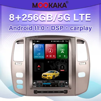 Android 11 Car Radio Automotivo За Lexus LX470 2002-2007 DVD плейър Auto GPS навигация Tesla екран плейър главата единица