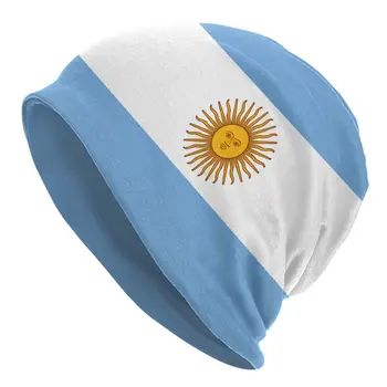 Argentina Bonnet Hat Goth Outdoor Argentine National Skullies Beanies Hats Unisex Warm Dual-use Caps