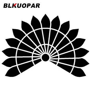 BLKUOPAR Китайски хартиен вентилатор Устойчив на надраскване стикери за кола Слънцезащитен крем Личност Модни стикери Campervan DecorCar аксесоари