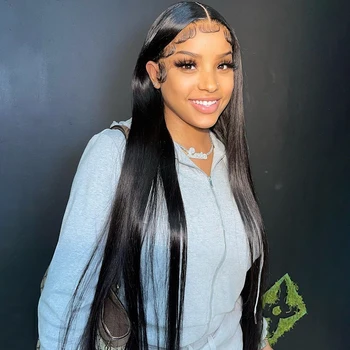 Bone Straight Lace Front Wigs Human Hair 13x4 Hd Lace Frontal Wig Hd Lace Wig 13x4 Human Hair Glueless Lace Front Human Hair Wig