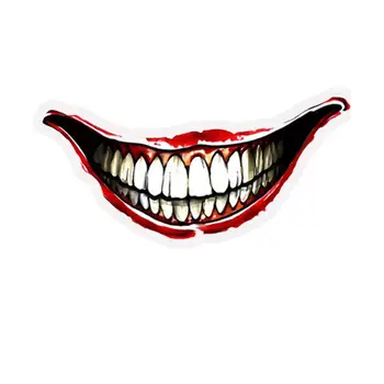 Car Styling Blood Stickers Halloween Cool Style Vinyl Body Decor Self-Adhesive Creepy Smile Teeth Decals Външна декорация