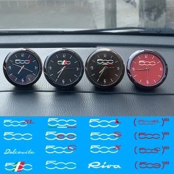 Car кварцова декорация часовник автоматично табло часовник за Fiat 500 червен 500C 500E 500L 500S Collezione Dolcevita Riva автомобилни орнаменти