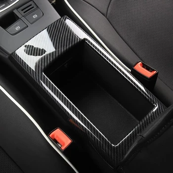 Carbon Fiber Color Center Console Storage Box Frame Декоративна корица за Audi A3 8V 2013-2019 Интериор формоване кола Decals